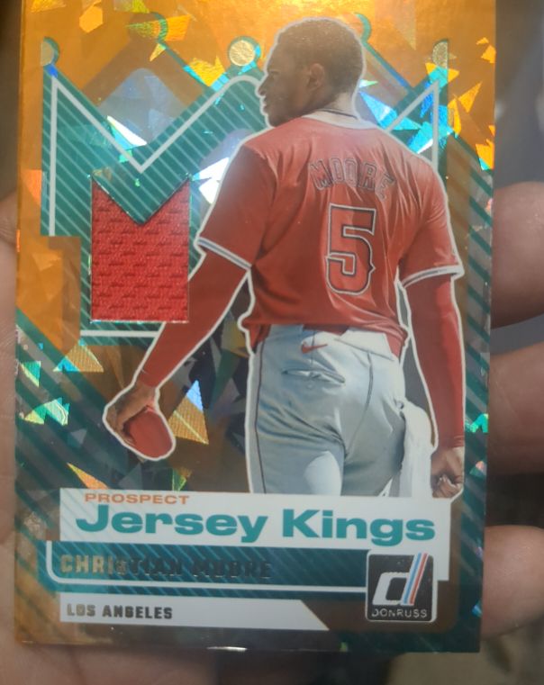 2025 Donruss Prospect Jersey Kings #PJK-CM Christian Moore — front