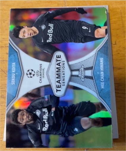2019 Topps Chrome UEFA Champions League #TS-HH Sekou Koita & Hee Chan Hwang — front