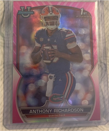 2022 Bowman University Chrome #65 Anthony Richardson — front