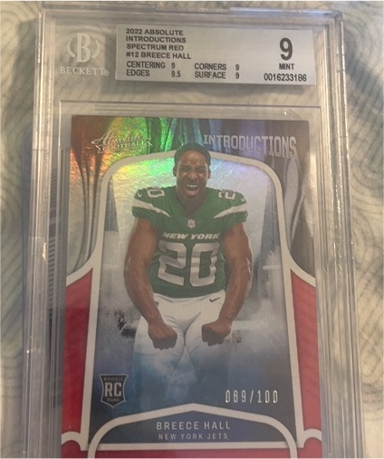 2022 Panini Absolute Introductions #INT-12 Breece Hall — front