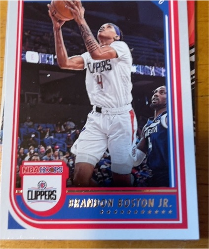 2022-23 Panini NBA Hoops #185 Brandon Boston Jr. — front