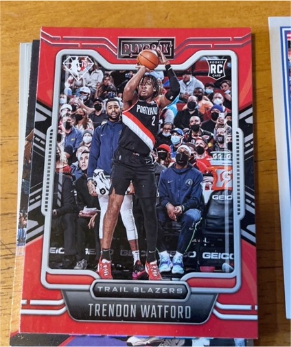 2021-22 Panini Chronicles Playbook #277 Trendon Watford — front