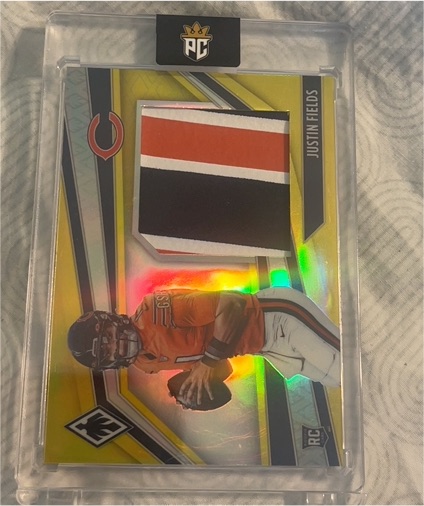 2021 Panini Phoenix Justin Fields Rookie Material Patch — front