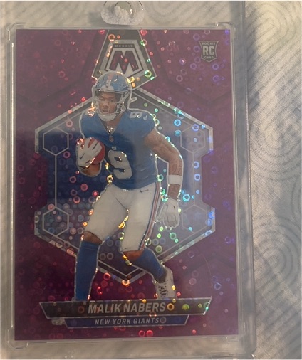 2024 Panini Mosaic Malik Nabers Rookie Card — front