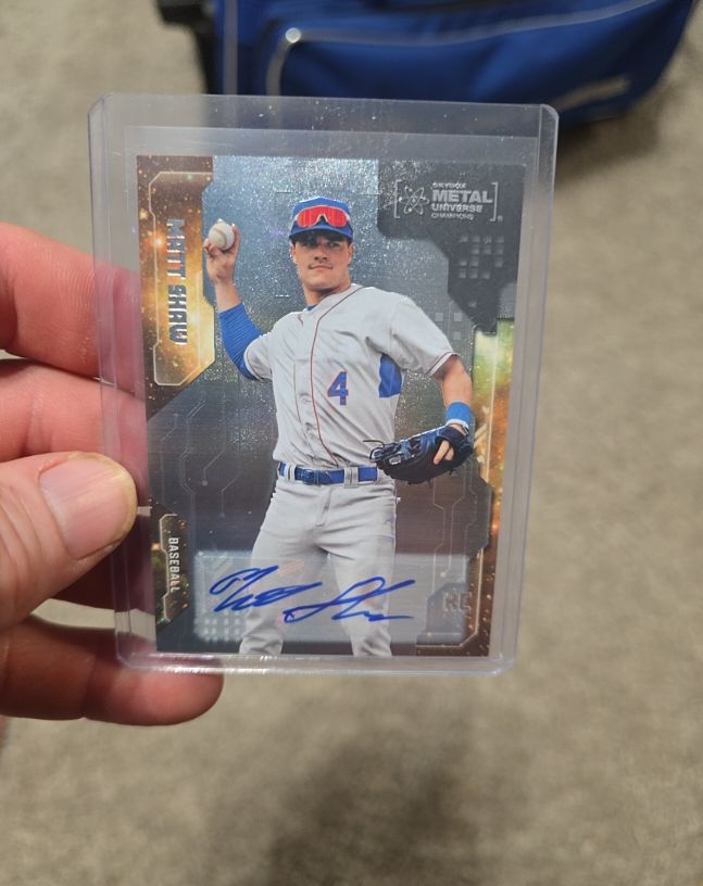 2024 Metal Universe #45 Matt Shaw RC Rookie Chicago Cubs — front