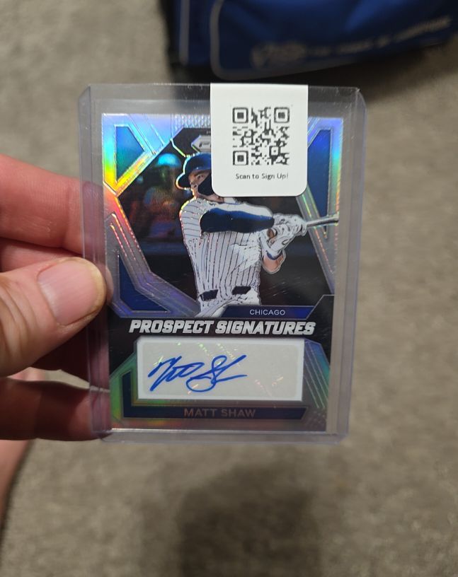 2024 Panini Prizm Prospect Signatures Matt Shaw — front