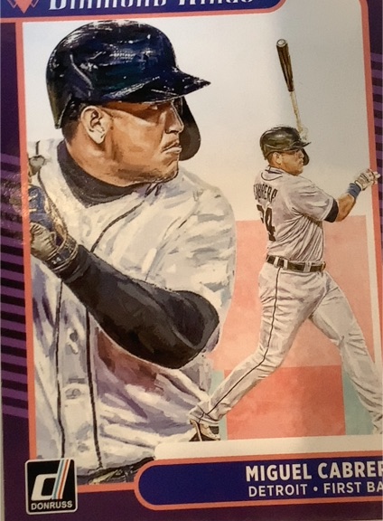 2021 Donruss Diamond Kings #10 Miguel Cabrera — front