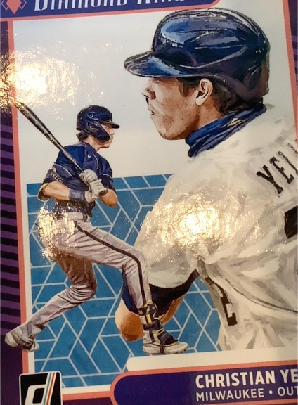 2021 Donruss Diamond Kings #24 Christian Yelich — front