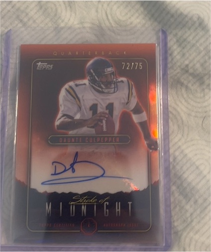 2024 Topps Midnight Stroke of Midnight Autographs Daunte Culpepper — front