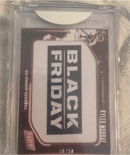 2019 Panini Black Friday Patch #46/50 Kyler Murray — front