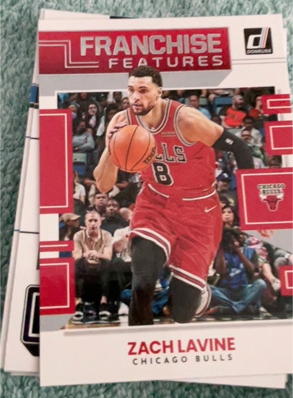 2022 Donruss #6 Zach LaVine Franchise Features — front