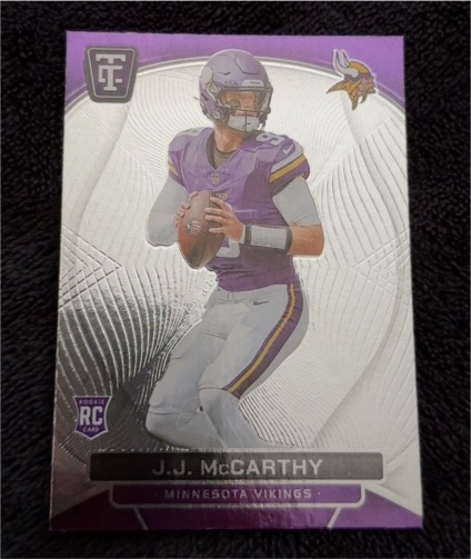 2024 Panini Totally Certified #127 J.J. McCarthy — front