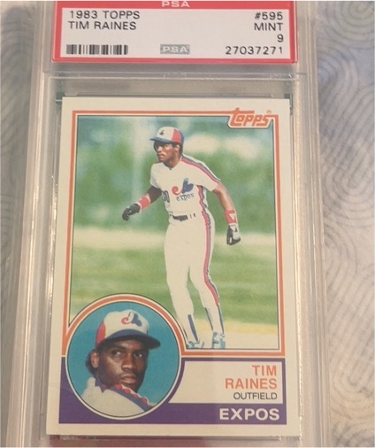 1983 Topps #595 Tim Raines — front