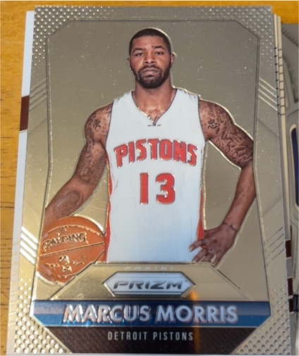 2015-16 Panini Prizm #110 Marcus Morris — front