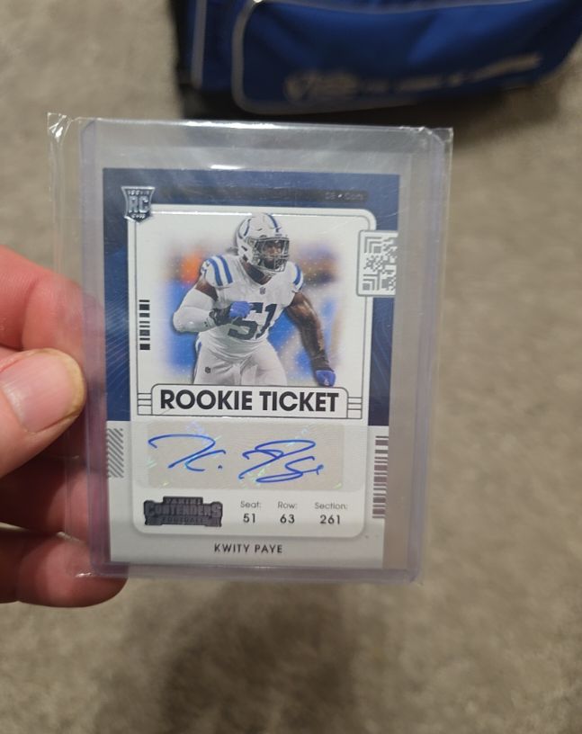 2021 Panini Contenders #261 Kwity Paye Rookie Ticket — front