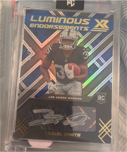 2022 Panini XR Luminous Endorsements #LUM-ZW Zamir White — front