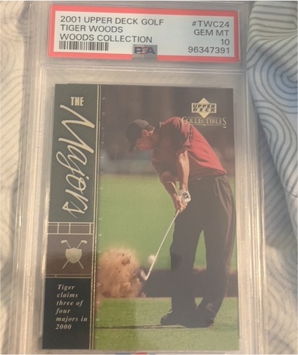 2001 Upper Deck Golf #TWC24 Tiger Woods — front