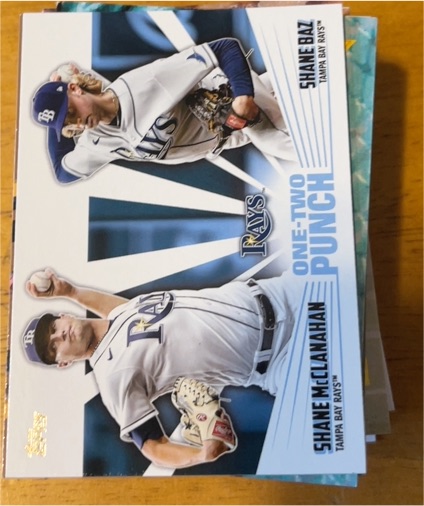 2023 Topps One-Two Punch #12P-7 Shane McClanahan / Shane Baz — front