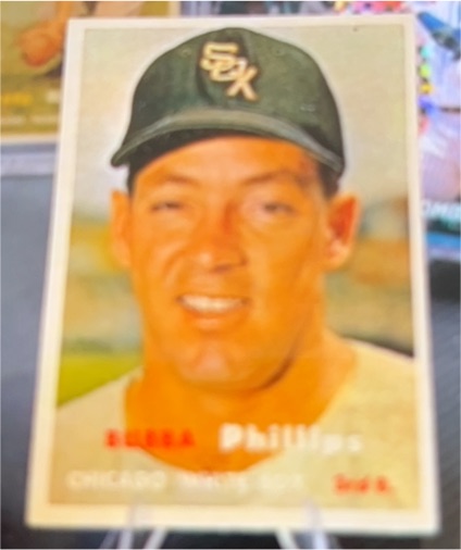 1957 Topps #395 Bubba Phillips — front