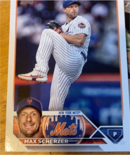 2023 Topps #21 Max Scherzer — front