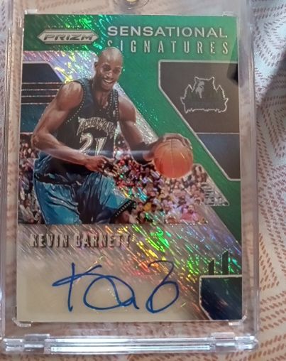 2019-20 Panini Prizm Sensational Signatures Choice #SS-KG Kevin Garnett — front