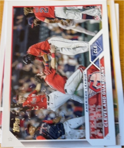 2023 Topps #271 Cleveland Guardians — front