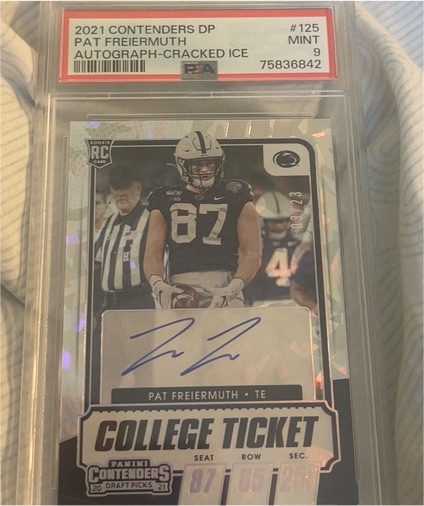 2021 Panini Contenders Draft Picks #125 Pat Freiermuth — front