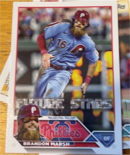 2023 Topps Series 1 #237 Brandon Marsh Future Stars Philadelphia Phillies — front