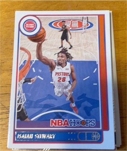 2021-22 Panini NBA Hoops #195 Isaiah Stewart — front