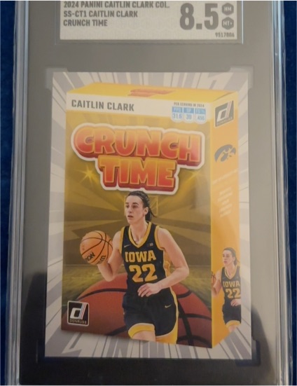2024 Panini Caitlin Clark Collection #SS-CT1 Caitlin Clark Crunch Time — front