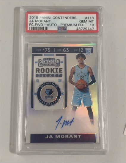 2019 Panini Contenders #118 Ja Morant — front