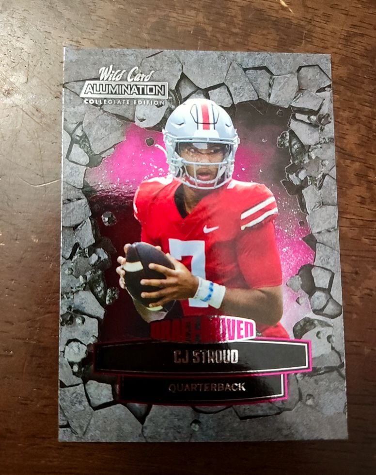 2021 Wild Card Alumination Draft-Driven #ANDD-7 CJ Stroud — front