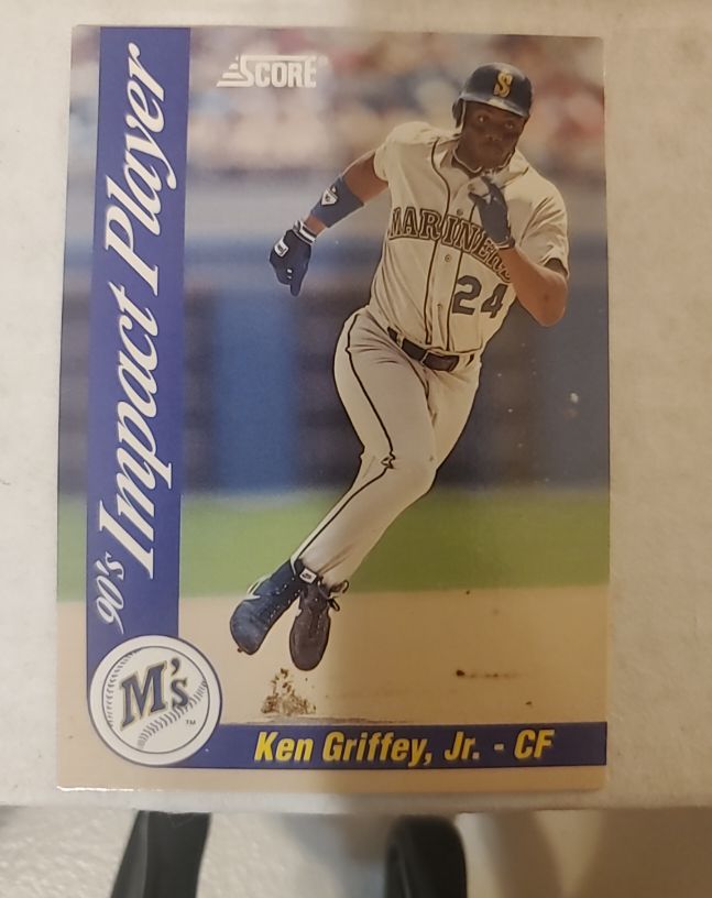 1992 Score #28 Ken Griffey Jr. 90's Impact Players — front