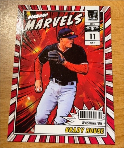 2025 Donruss #12 Brady House Diamond Marvels Washington Nationals — front
