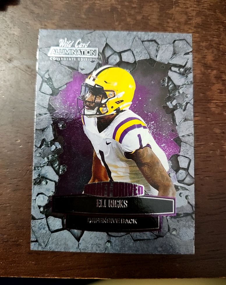 2021 Wild Card Alumination Collegiate Edition Draft Driven #ANDD-11 Eli Ricks — front
