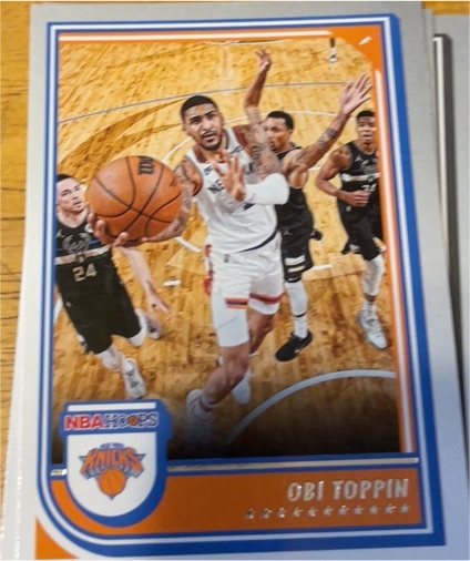 2022-23 Panini Hoops #21 Obi Toppin — front