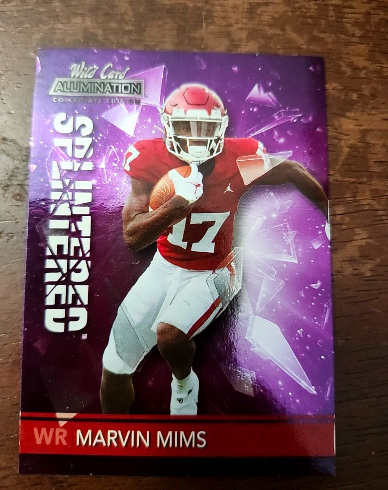 2021 Wild Card Alumination Splintered #ANSP-24 Marvin Mims — front