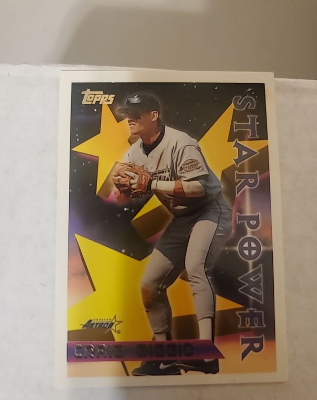 1996 Topps Star Power #9 Craig Biggio — front