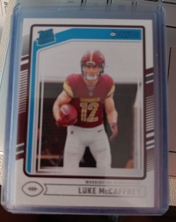 2024 Panini Donruss Rated Rookie #302 Luke McCaffrey — front