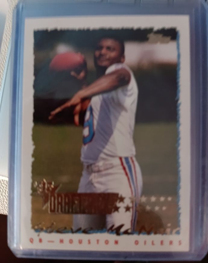 1995 Topps #430 Steve McNair Rookie Card Houston Oilers — front