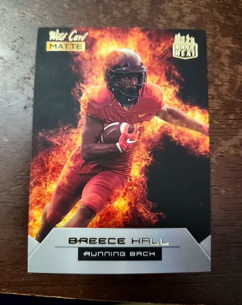 2022 Wild Card Matte Rookie Heat #RH-4 Breece Hall — front