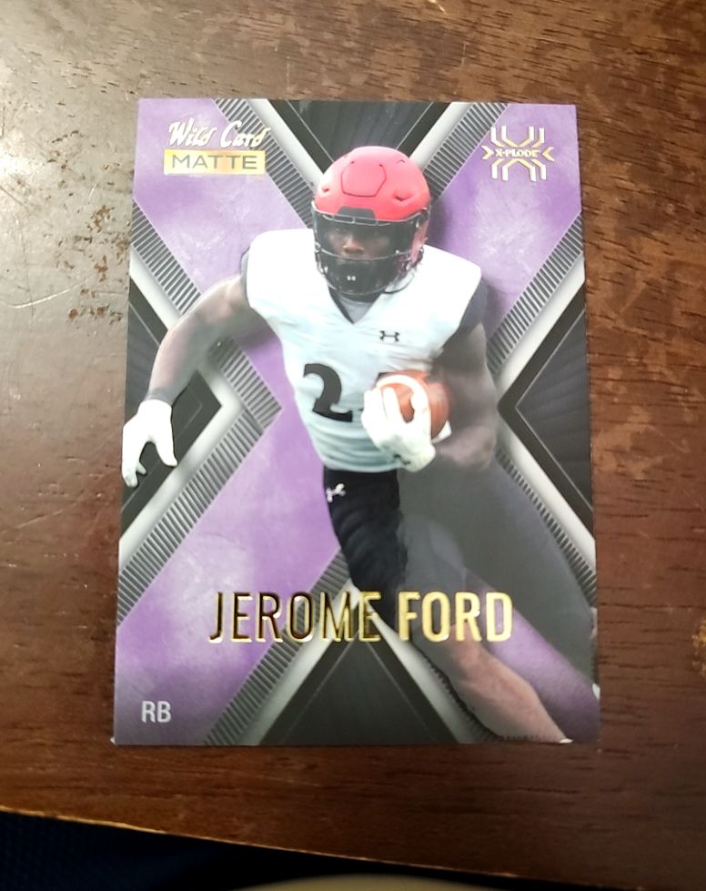 2022 Wild Card Matte X-Plode #MXP-25 Jerome Ford — front
