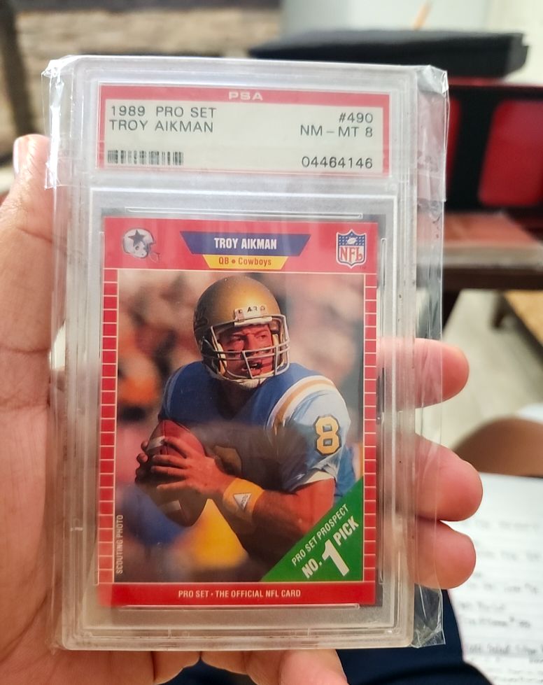 1989 Pro Set #490 Troy Aikman — front