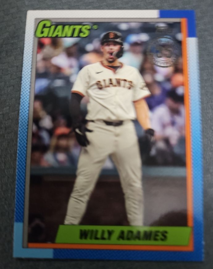 2025 Topps Series 2 #90B2-38 Willy Adames 1990 Topps 35th Anniversary — front