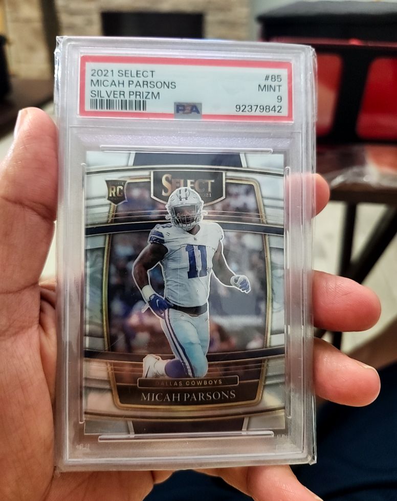 2021 Panini Select #85 Micah Parsons Silver Prizm — front