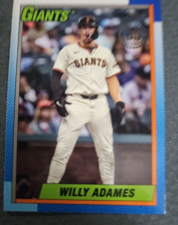 2025 Topps #90B2-38 Willy Adames 1990 35th Anniversary Giants — front