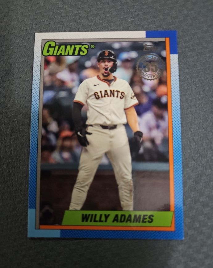 2025 Topps Series 2 #90B2-38 Willy Adames 35th Anniversary San Francisco Giants — front