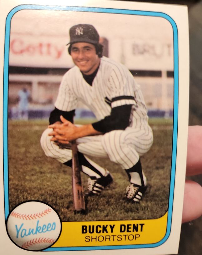 1981 Fleer #80 Bucky Dent — front