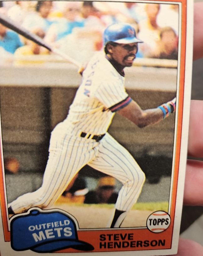 1981 Topps #619 Steve Henderson — front