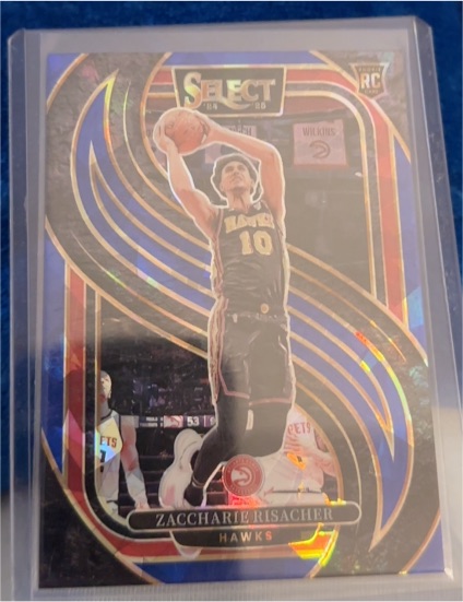 2024-25 Panini Select #180 Zaccharie Risacher Premier Level — front
